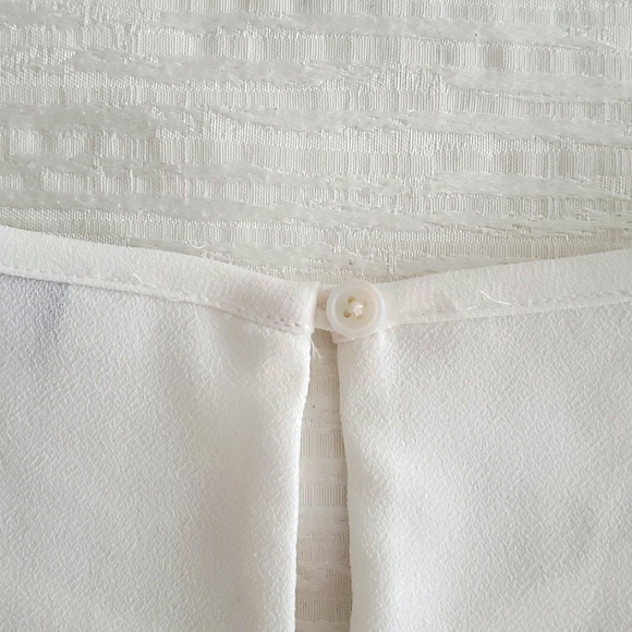 Club Monaco Long Sleeve Crossover Button Shirt - Picture 3 of 3